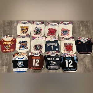🔥BABY BIBS NBA,NFL,NHL,MLB,NCAA OFFICIAL LICENSED ITEM BY ANSA KIDS PICK TEAM